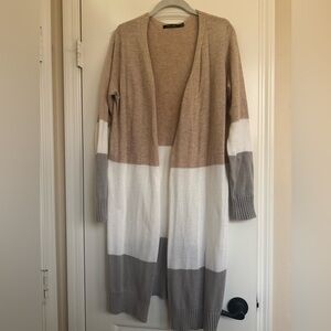 Doe & Rae Multicolor Open Cardigan